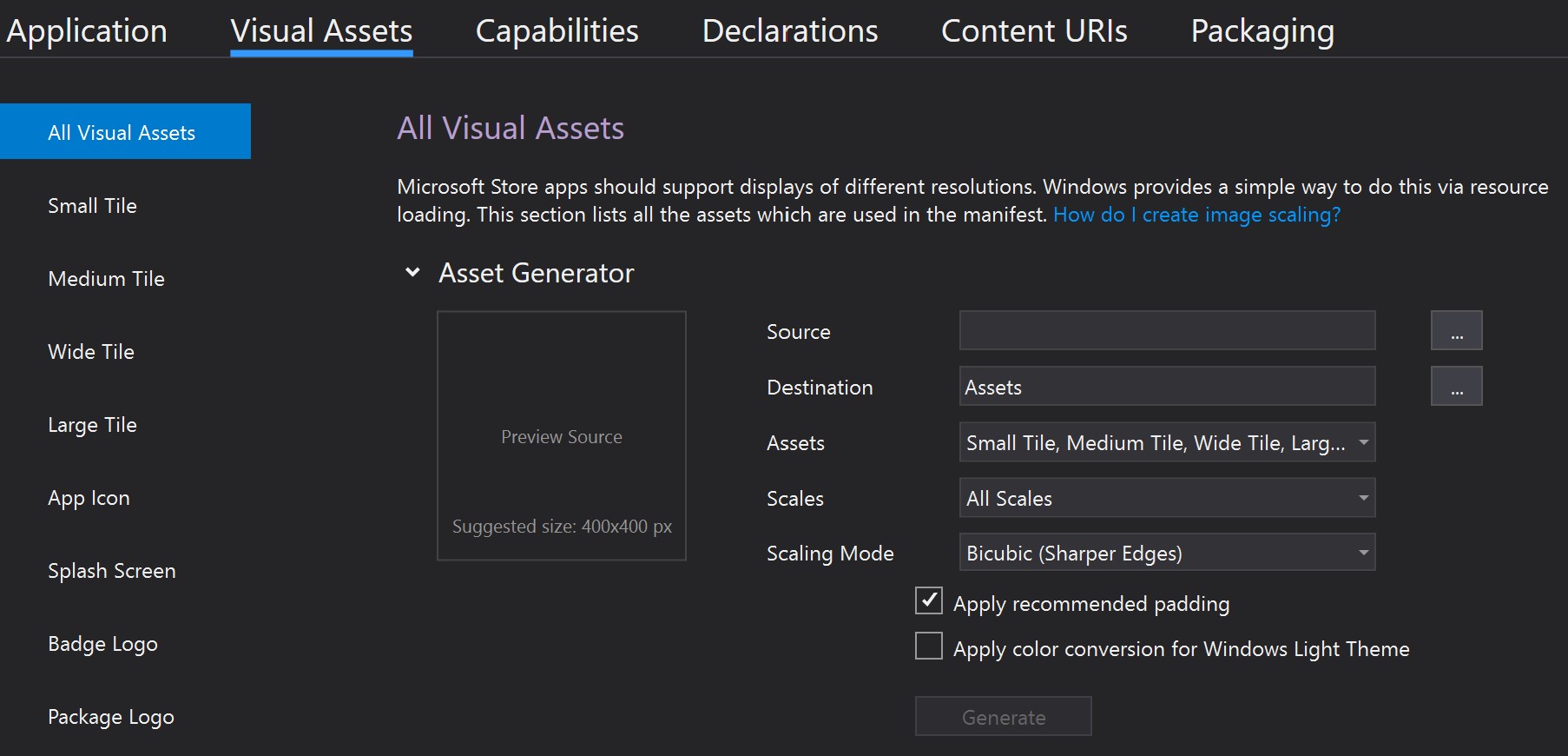 Asset Generator