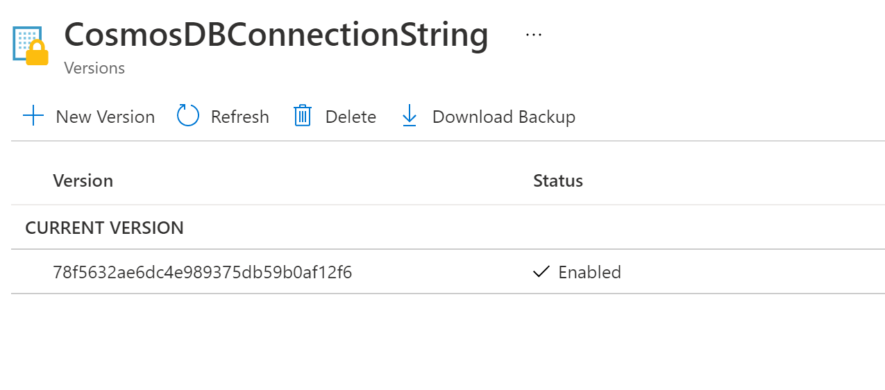 Azure KeyVault inside the Connection String