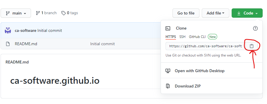 Grabbing the Repo URL